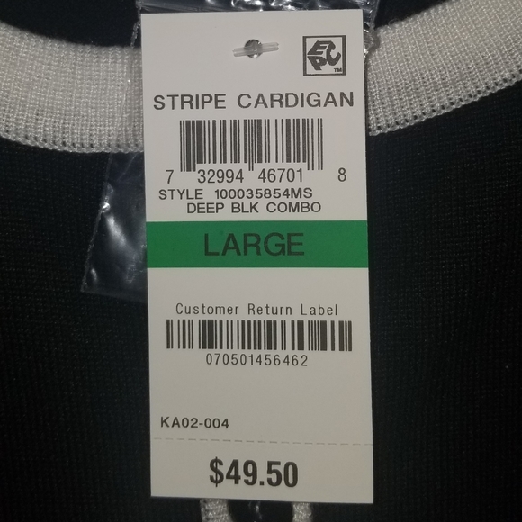 Black cardigan, light knit - Picture 4 of 4